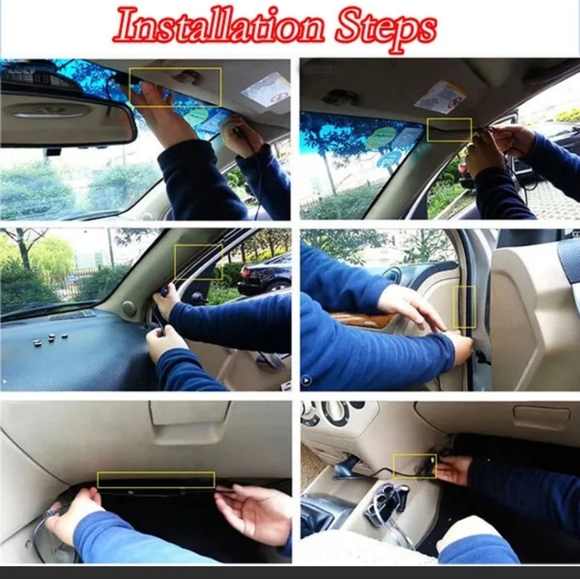 2.4" Full 1080P Dash Cam Car DVR Front Rear Camera Night Vision G-sensor 12-24V - Picture 7 of 13